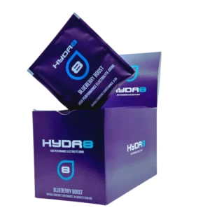 HYDR8 Blueberry Boost – Elektrolyten met Creatine & Magnesium | 30 zakjes