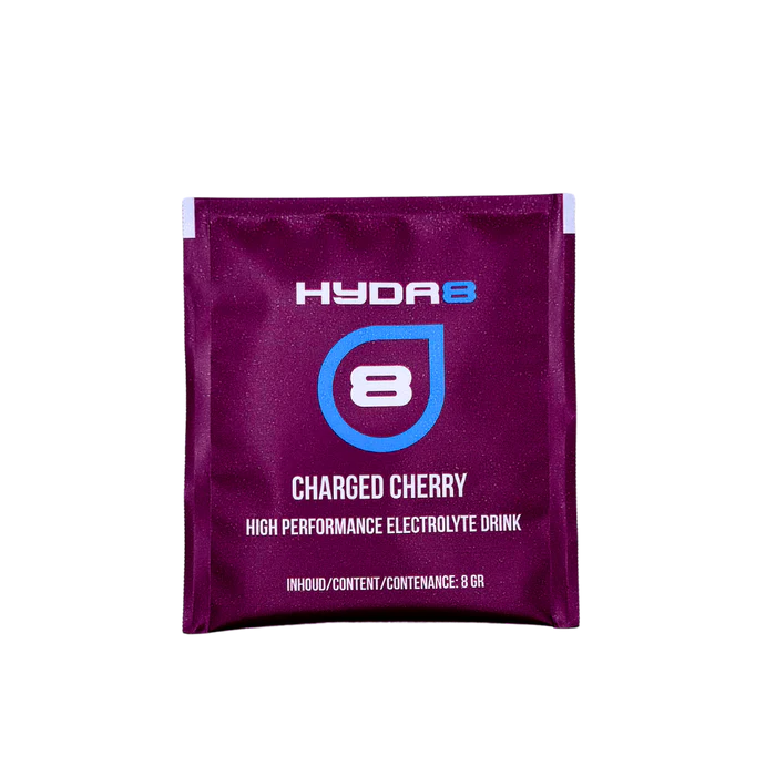 HYDR8 Charged Cherry – Elektrolyten met Creatine & Magnesium | 30 zakjes