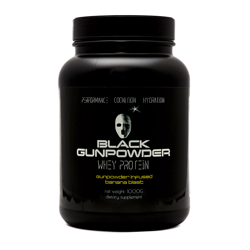 Whey-Proteine-Gunpowder-Infused-Banana-Blast-Black-Gunpowder-1000g